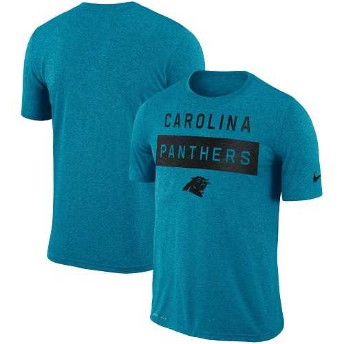 Men's Carolina Panthers Nike Light Blue Sideline Legend Lift Performance T-Shirt