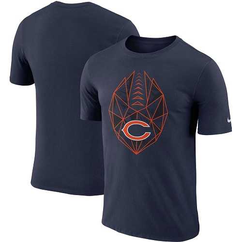 Men's Chicago Bears Nike Navy Fan Gear Icon Performance T-Shirt