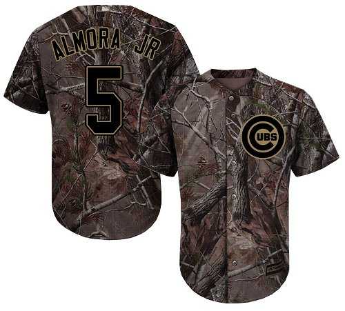 Men's Chicago Cubs #5 Albert Almora Jr. Camo Realtree Collection Cool Base Stitched MLB