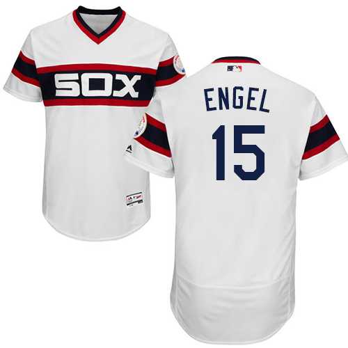 Men's Chicago White Sox #15 Adam Engel White Flexbase Authentic Collection Alternate Home Stitched MLBs