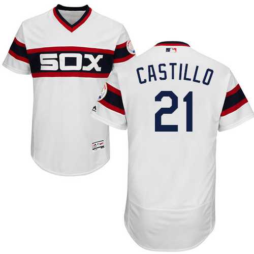 Men's Chicago White Sox #21 Welington Castillo White Flexbase Authentic Collection Alternate Home Stitched MLB