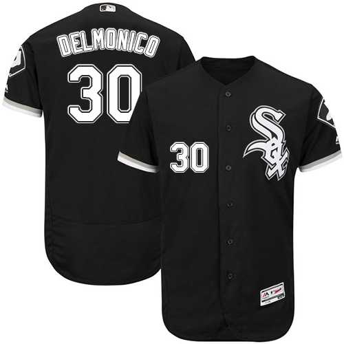 Men's Chicago White Sox #30 Nicky Delmonico Black Flexbase Authentic Collection Stitched MLBs