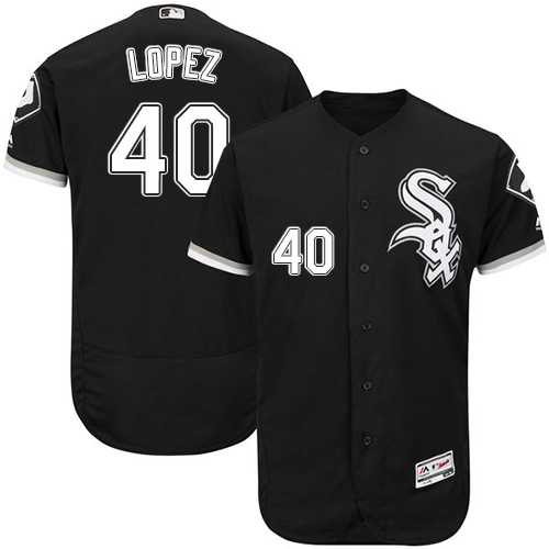 Men's Chicago White Sox #40 Reynaldo Lopez Black Flexbase Authentic Collection Stitched MLBs