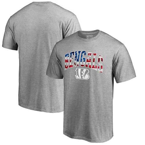Men's Cincinnati Bengals Pro Line by Fanatics Branded Heathered Gray Banner Wave T-Shirt