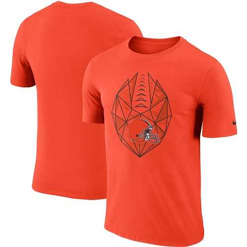 Men's Cleveland Browns Nike Orange Fan Gear Icon Performance T-Shirt