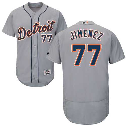 Men's Detroit Tigers #77 Joe Jimenez Grey Flexbase Authentic Collection Stitched MLB Jersey Men's Detroit Tigers #77 Joe Jimenez Grey Flexbase Authentic Collection Stitched MLB Jersey