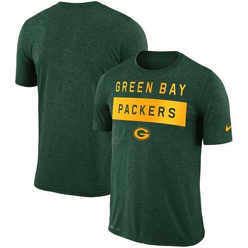 Men's Green Bay Packers Nike Green Sideline Legend Lift Performance T-Shirt