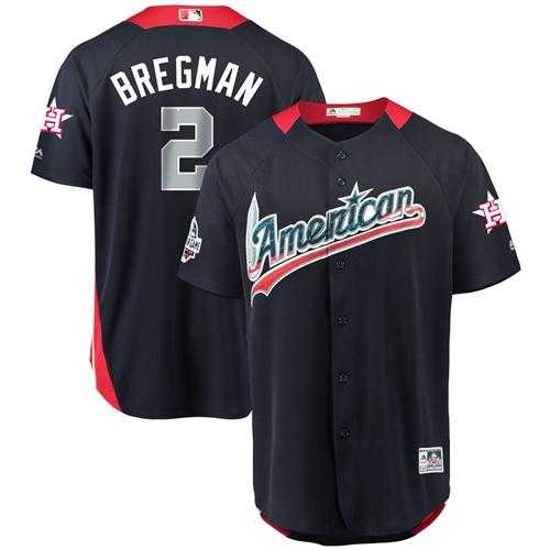 Men's Houston Astros #2 Alex Bregman Navy Blue 2018 All-Star American League Stitched MLB Jersey