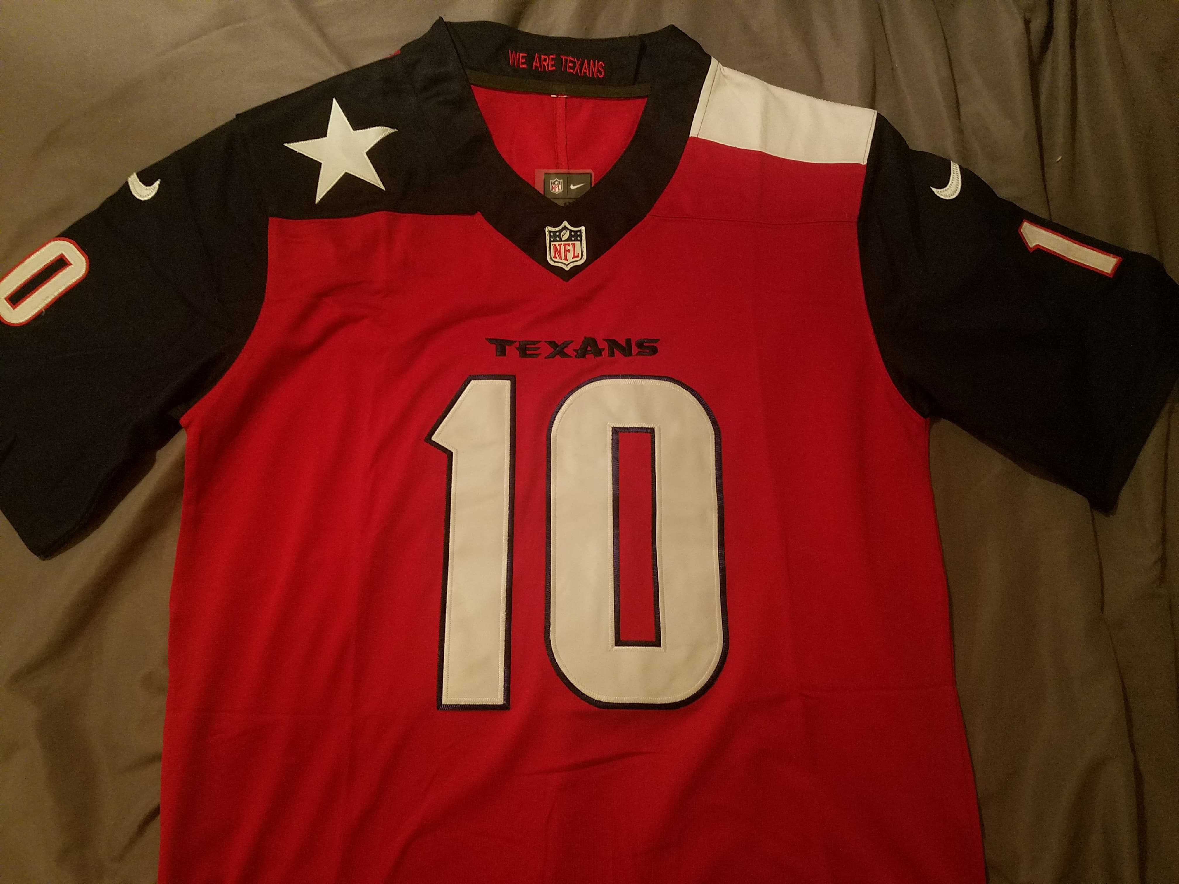 Men's Houston Texans #10 DeAndre Hopkins Red Nike Color Rush Limited NFL Jerseys