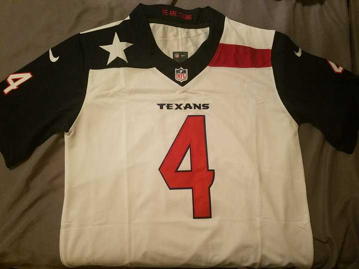 Men's Houston Texans #4 Deshaun Watson White Nike Color Rush Limited NFL Jerseys