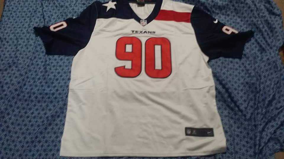 Men's Houston Texans #90 Jadeveon Clowney White Nike Color Rush Limited NFL Jerseys