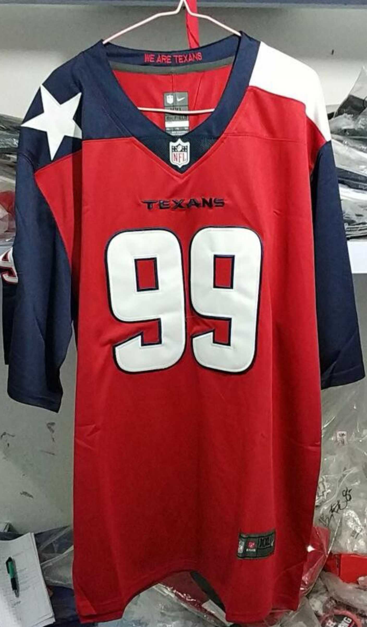 Men's Houston Texans #99 J.J. Watt Red Nike Color Rush Limited NFL Jerseys