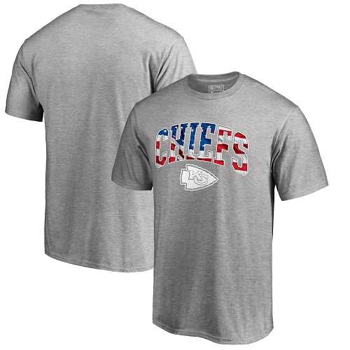 Men's Kansas City Chiefs Pro Line by Fanatics Branded Heathered Gray Banner Wave T-Shirt