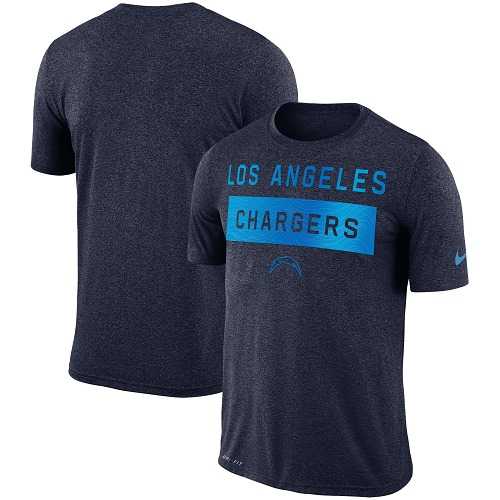 Men's Los Angeles Chargers Nike Navy Sideline Legend Lift Performance T-Shirt