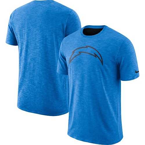 Men's Los Angeles Chargers Nike Powder Blue Sideline Cotton Slub Performance T-Shirt