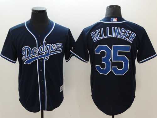 Men's Los Angeles Dodgers #35 Cody Bellinger Navy Blue New Cool Base Stitched Baseball Jersey