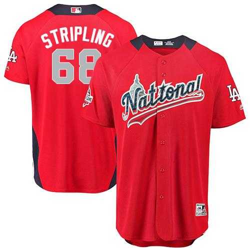 Men's Los Angeles Dodgers #68 Ross Stripling Red 2018 All-Star National League Stitched MLB