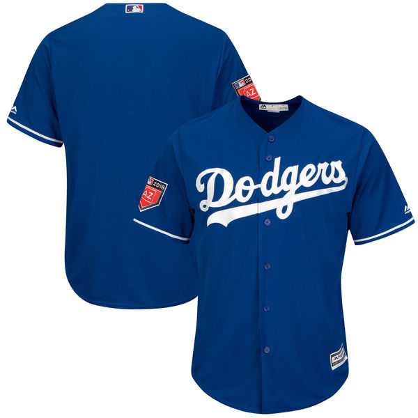 Men's Los Angeles Dodgers Customized Majestic Royal 2018 Spring Training Cool Base Team Jersey