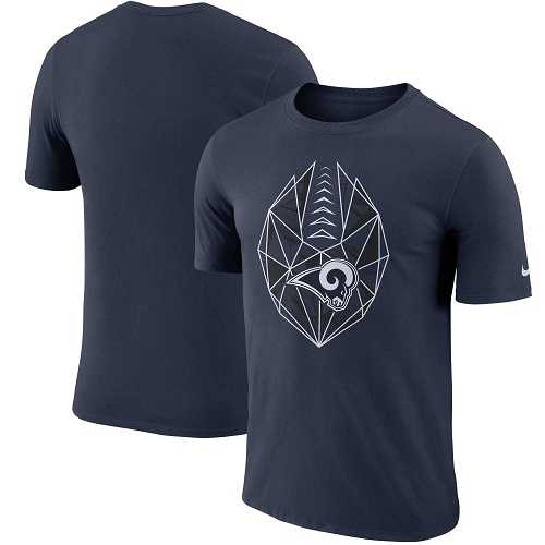 Men's Los Angeles Rams Nike Navy Fan Gear Icon Performance T-Shirt