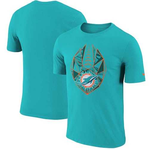 Men's Miami Dolphins Nike Aqua Fan Gear Icon Performance T-Shirt