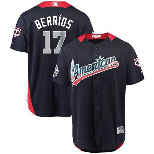 Men's Minnesota Twins #17 Jose Berrios Navy Blue 2018 All-Star American League Stitched MLB Jersey