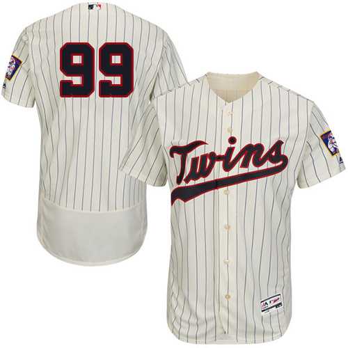 Men's Minnesota Twins #99 Logan Morrison Cream Strip Flexbase Authentic Collection Stitched MLB Jersey Men's Minnesota Twins #99 Logan Morrison Cream Strip Flexbase Authentic Collection Stitched MLB Jersey