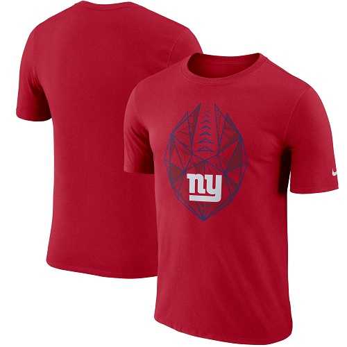Men's New York Giants Nike Red Fan Gear Icon Performance T-Shirt
