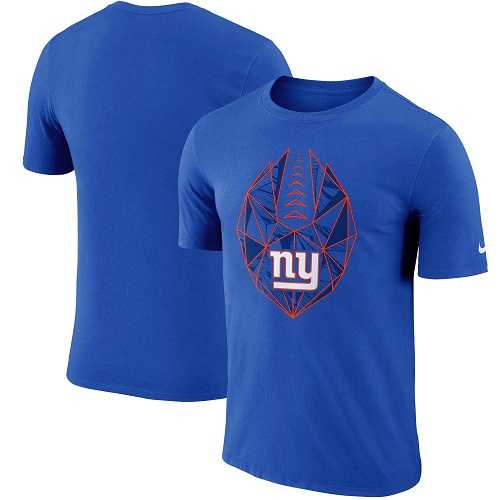 Men's New York Giants Nike Royal Fan Gear Icon Performance T-Shirt