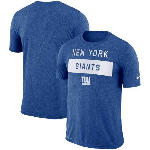 Men's New York Giants Nike Royal Sideline Legend Lift Performance T-Shirt