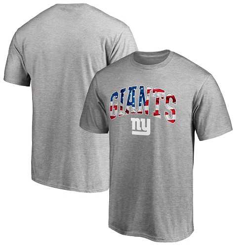 Men's New York Giants Pro Line by Fanatics Branded Heathered Gray Banner Wave T-Shirt