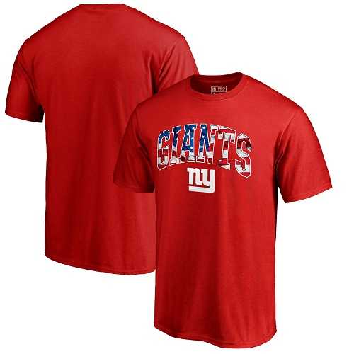 Men's New York Giants Pro Line by Fanatics Branded Red Banner Wave T-Shirt
