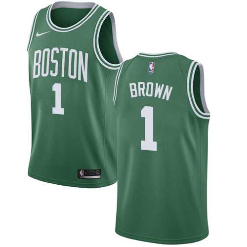 Men's Nike Boston Celtics #1 Walter Brown Green NBA Swingman Icon Edition Jersey