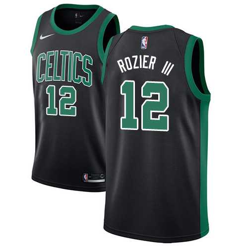 Men's Nike Boston Celtics #12 Terry Rozier III Black NBA Swingman Statement Edition Jersey