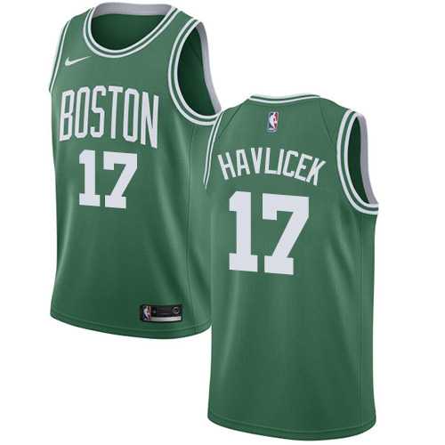 Men's Nike Boston Celtics #17 John Havlicek Green NBA Swingman Icon Edition Jersey