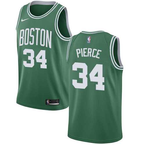 Men's Nike Boston Celtics #34 Paul Pierce Green NBA Swingman Icon Edition Jersey
