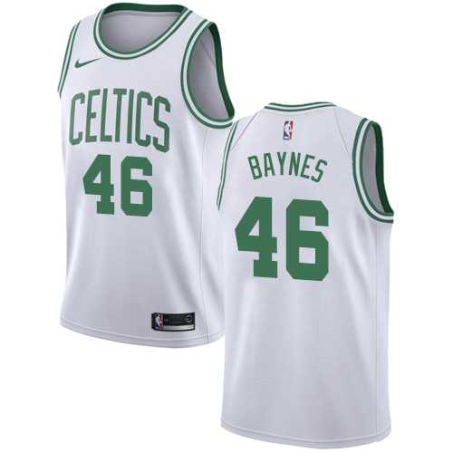 Men's Nike Boston Celtics #46 Aron Baynes White NBA Swingman Association Edition Jersey