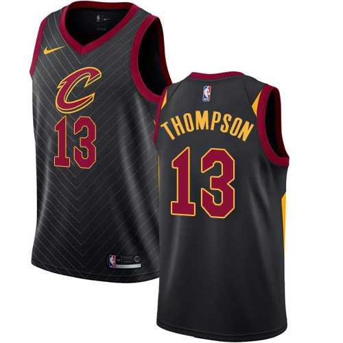 Men's Nike Cleveland Cavaliers #13 Tristan Thompson Black NBA Swingman Statement Edition Jersey