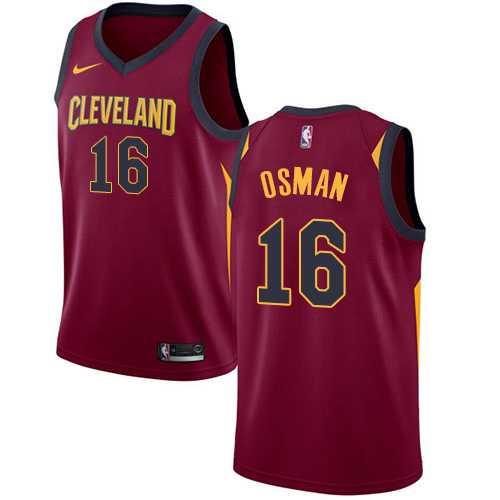 Men's Nike Cleveland Cavaliers #16 Cedi Osman Red NBA Swingman Icon Edition Jersey
