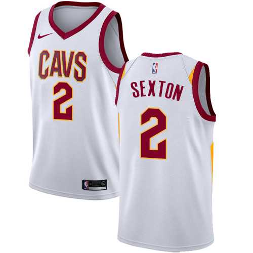 Men's Nike Cleveland Cavaliers #2 Collin Sexton White NBA Swingman Association Edition Jersey