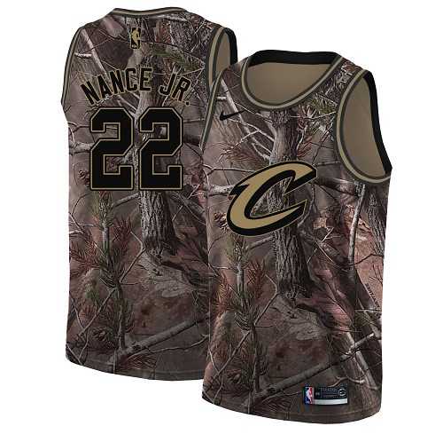 Men's Nike Cleveland Cavaliers #22 Larry Nance Jr. Camo NBA Swingman Realtree Collection Jersey