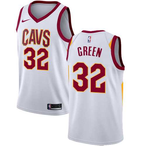 Men's Nike Cleveland Cavaliers #32 Jeff Green White NBA Swingman Association Edition Jersey