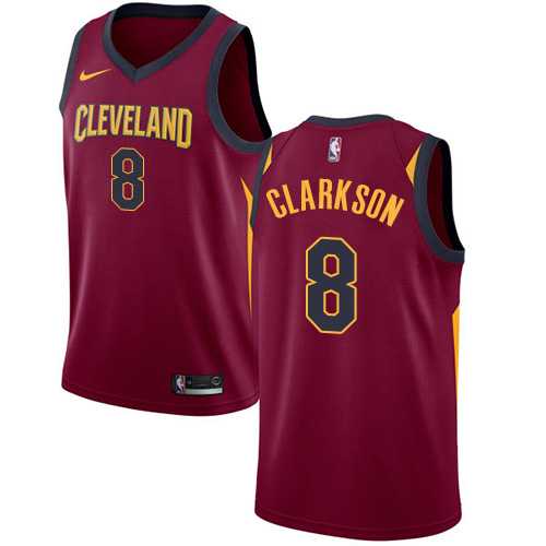 Men's Nike Cleveland Cavaliers #8 Jordan Clarkson Red NBA Swingman Icon Edition Jersey