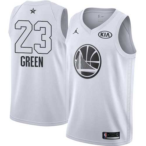 Men's Nike Golden State Warriors #23 Draymond Green White NBA Jordan Swingman 2018 All-Star Game Jersey