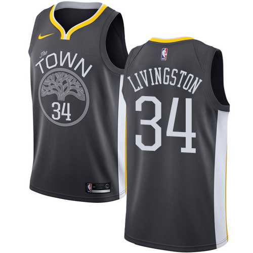 Men's Nike Golden State Warriors #34 Shaun Livingston Black NBA Swingman Statement Edition Jersey