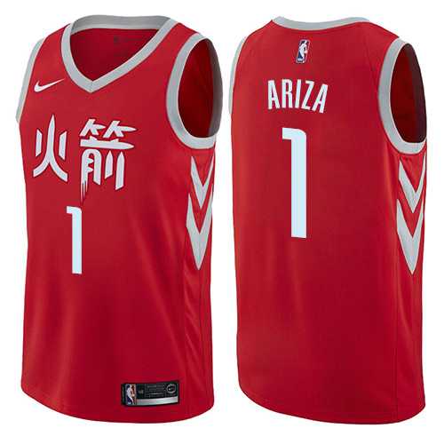 Men's Nike Houston Rockets #1 Trevor Ariza Red NBA Swingman City Edition Jersey