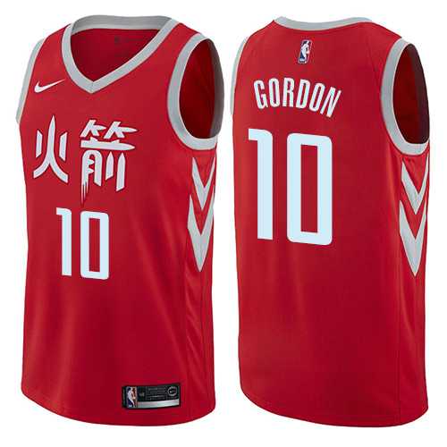 Men's Nike Houston Rockets #10 Eric Gordon Red NBA Swingman City Edition Jersey