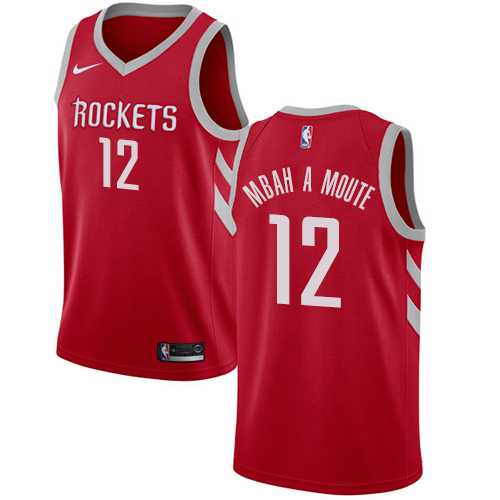 Men's Nike Houston Rockets #12 Luc Mbah a Moute Red NBA Swingman Icon Edition Jersey