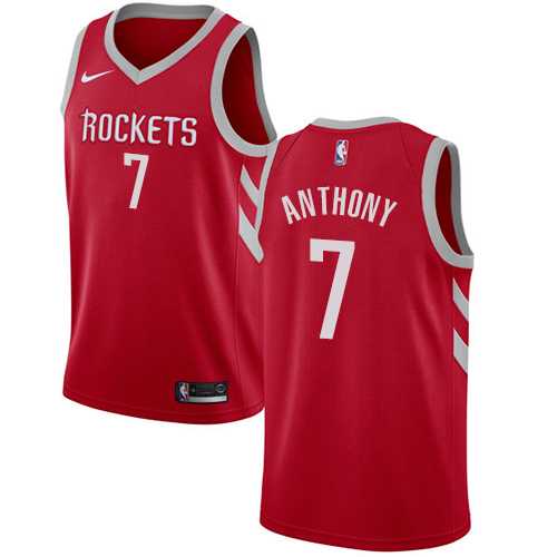 Men's Nike Houston Rockets #7 Carmelo Anthony Red NBA Swingman Icon Edition Jersey
