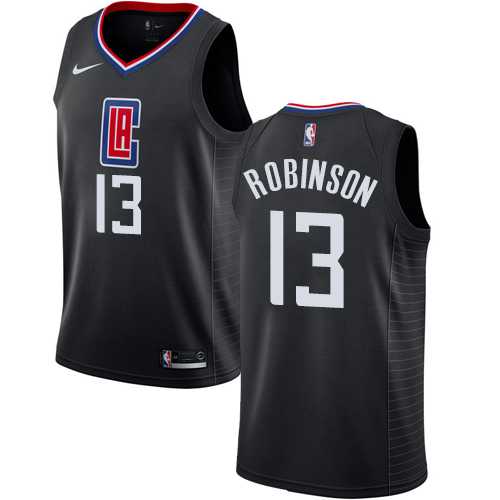 Men's Nike Los Angeles Clippers #13 Jerome Robinson Black NBA Swingman Statement Edition Jersey