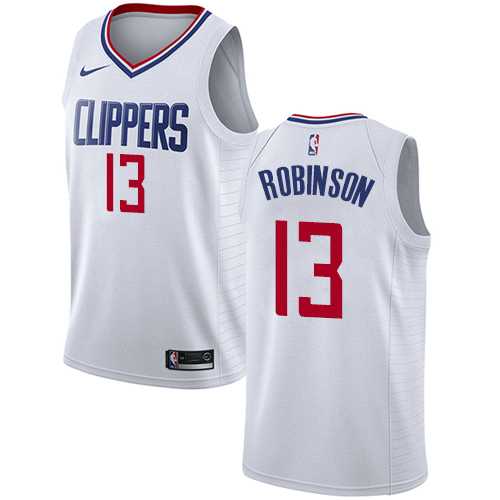 Men's Nike Los Angeles Clippers #13 Jerome Robinson White NBA Swingman Association Edition Jersey